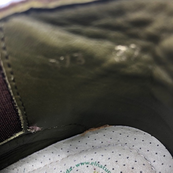 El Naturalista Brown Leather Slip On Heeled Ankle Boots Size 7 - Picture 7 of 10